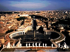Rome -  Vatican City view from top St. Peters Cathedral  - Arttoday.com copyright 2001 ArtToday.com, Inc. All Rights Reserved