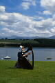 Irish harp player