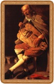 The Hurdy-Gurdy Player (1620-30) Georges De la Tour, Muse des Beaux-Arts, Nantes