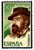 Francisco Tarrega / stamp of Spain
