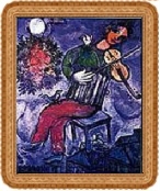 Marc Chagall - Le Violiniste Bleu