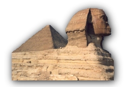 A Pyramid and the Sphinx from Ancient Egyptian civilization