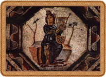 Orpheus plays for the animals (c. 3rd century) Mosaic