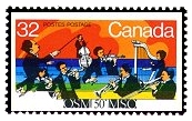Classical music / stamp of The Canada